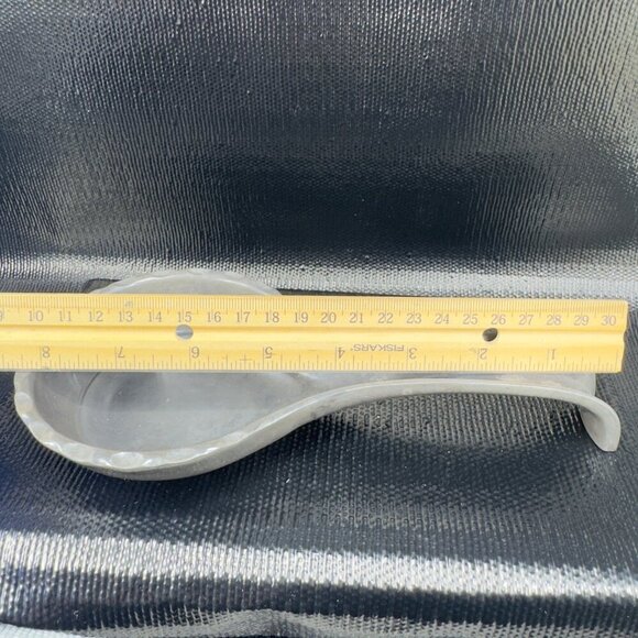 Lenox Metal Spoon Rest Holder Pewter Silver Tone Kitchenware Decorative VTG - Picture 3 of 8